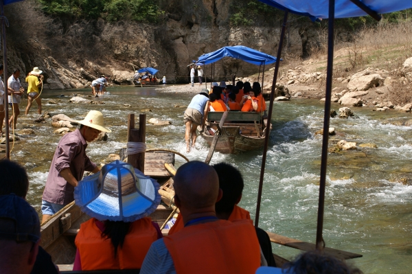 Bootstörn  auf den Shennon-River, China