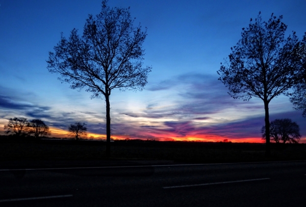 Farben am Abendhimmel