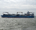 Containerschiff mit Heimathafen Singapore