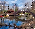 Stadtparkbrücke mit Kaffee