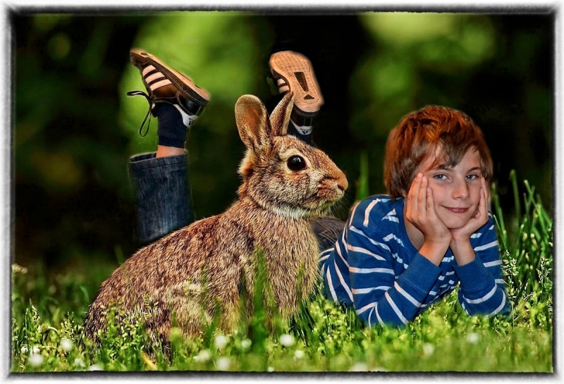 Also der Osterhase und ich,