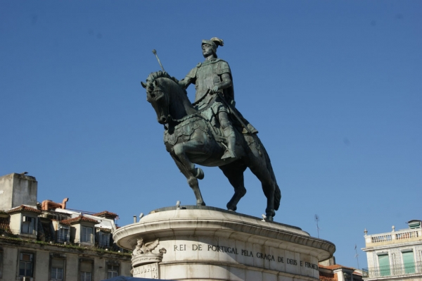  bronzene Reiterstatue von König Joao I,