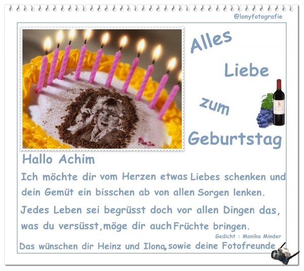 Dein Geburtstag ist heut `