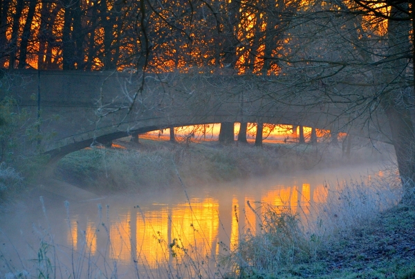 Wenn Nebel aus dem Wasser steigt