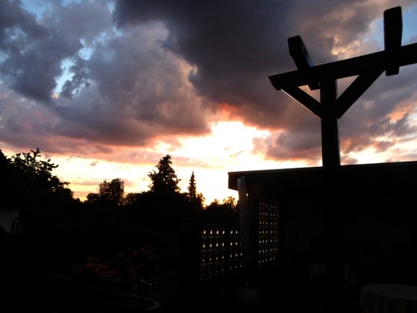 Blick über die Terrasse