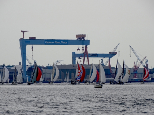 Aalregaatastart in Kiel