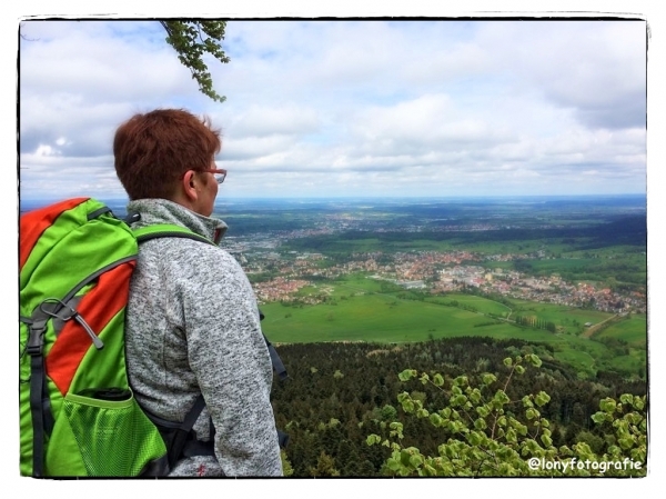 Wandern und in die ferne schauen 