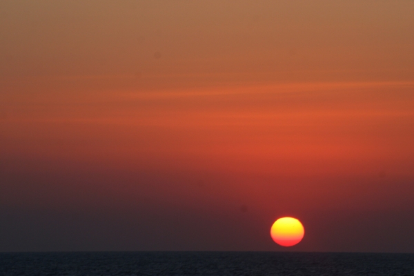 sunrise on the sea