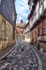 eine Gasse in Quedlinburg