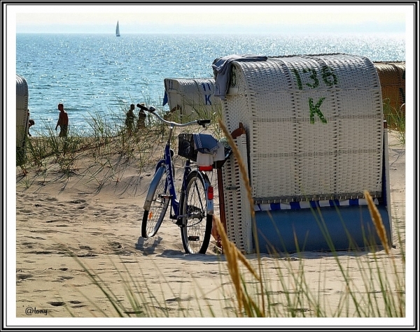 Lieber mit dem Fitz / Fahrrad zum Strand,