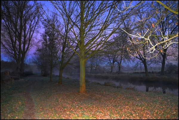  Die Nacht bricht ein und der Nebel steigt