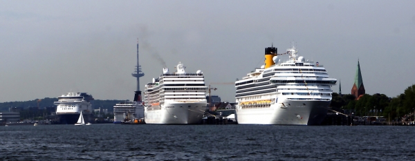 So hatte es vor Jahren im Kieler Hafen ausgesehen...