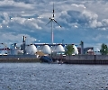 Faulgasanlage an der Elbe