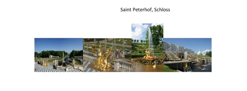 Saint Peterhof, Schloss-Collage