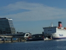 Kieler Hafen mit Fährschiffen...